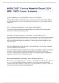 WGU D027 Course Material 