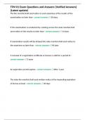TFM 01 Exam Questions and Answers &lpar;Verified Answers&rpar; &lpar;Latest update&rpar;