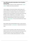 Texas BON study guide Jurisprudence Exam Questions Solved &lpar;2023&rpar;