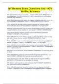 NY Boaters Exam Questions And 100&percnt; Verified Answers