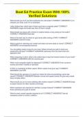 Boat Ed Practice Exam With 100&percnt; Verified Solutions