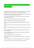 Idaho State Life Insurance test questions and answers