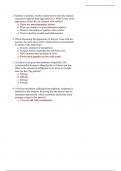 Pediatric Nursing - Exam 2 Study Questions