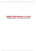 NRNP 6665 MidTerm Exam (Latest), NRNP 6665 PMHNP Care Across the Lifespan I, Walden University.
