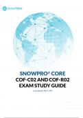 SNOWPRO Ⓡ CORE COF-C02 AND COF-R02 EXAM STUDY GUIDE LATEST UPDATE