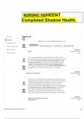 &Tab;NURSING 100 HEENT Completed Shadow Health&period;