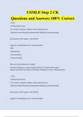 USMLE CK Questions and Answers 100% Correct 2024