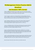 PN Management Online Practice 2020 B Questions and Answers 100&percnt; Correct