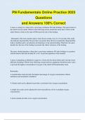 PN Fundamentals Online Practice 2023 Questions and Answers 100&percnt; Correct