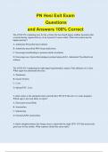 PN Hesi Exit Exam Questions and Answers 100&percnt; Correct