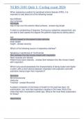 NURS 3101 Quiz 1&colon; Caring exam 2024 questions and correct answers