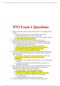 PN3 EXAM 1 QUESTIONS AND ANSWERS.