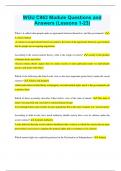 WGU C963 Module Questions and Answers &lpar;Lessons 1-23&rpar;
