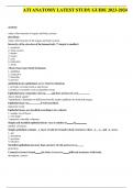 ATI ANATOMY LATEST STUDY GUIDE  2024-2025