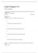 BIOL 133 Exam 2-Chapters 7-11 Questions with Answers