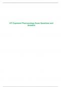 ATI Capstone Pharmacology Exam Questions and Answers