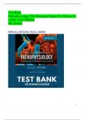 Pathophysiology The Biological Basis For Disease In Adults And Children 9th Edition Kathryn L. McCance, Sue E. Huether  TEST BANK(CHAPTERS 1-50)ALL CHAPTERS INCLUDED||GOLD RATED|| QUESTIONS & ANSWERS WITH RATIONALES
