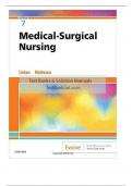 Test Bank for Medical Surgical Nursing 7th Edition by Linton All chapters