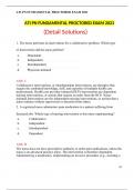 ATI PN FUNDAMENTAL PROCTORED EXAM 2023