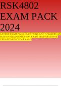 RSK4802 EXAM PACK 2024