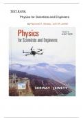 Serway & Jewett’s Physics for Scientists and Engineers 10th Edition- test bank  latest edition 2024