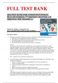 2024 TEST BANK FOR COMMUNITY/PUBLIC HEALTH NURSING 7TH EDITION CHAPTER 1-34 ORIGINAL PDF GRADED A+