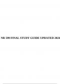 NR 599 FINAL STUDY GUIDE UPDATED 2024.