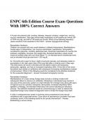 ENPC 6th Edition Course Exam Questions With 100% Correct Answers.