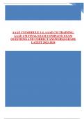 AAAE CM MODULE 1-4&comma; AAAE CM TRAINING&comma;AAAE CM FINAL EXAM COMPLETE EXAMQUESTIONS AND CORRECT ANSWERS&vert;AGRADELATEST 2023-2024 GRADED A&plus;