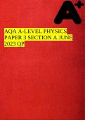 AQA A-LEVEL PHYSICS PAPER 3 SECTION A JUNE 2023 QP