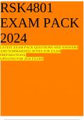 RSK4801 EXAM PACK 2024 