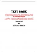 Test Bank For Psychotherapy for the Advanced Practice Psychiatric Nurse A How-To Guide for Evidence- Based Practice 2nd Edition By Kathleen Wheeler |All Chapters,  Year-2024|