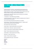 WGU C790 &ndash; SDLC Rated 100&percnt; Correct&excl;&excl;
