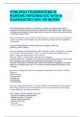 C790 WGU FOUNDATIONS IN NURSING INFORMATICS WITH A GUARANTEED 98&percnt; OR MORE&excl;&excl;