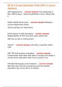 BCSCP Exam Questions With 100&percnt; Correct Answers 