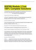 SEJPME Module 3 Test 100&percnt; Complete Solutions 