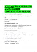 PDG TSgt Exam Questions and ANSWERS COMPLETE SOLUTIONS