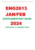 ENG2613 SUPPLEMENTARY EXAM 2024