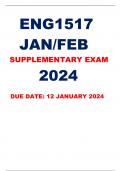 ENG1517 SUPPLEMENTARY EXAM 2024 JANUARY