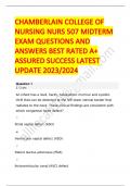 Nurs 507 MIDTERM EXAM QUESTIONS & ANSWERS/ LATEST UPDATE 2023-2024 / RATED A+