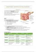 Samenvatting Atlas of Human Anatomy H8 -  thema 4 Tractus Digestivus