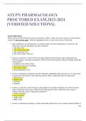 ati pn pharmacology protoctored exam 2024 