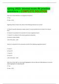 spring 2022&colon; biomed exam &num;4 practice questions &ndash; COMPLETE SOLUTION