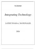 NGR6840 INTEGRATING TECHNOLOGY LATEST EXAM WITH RATIONALES 2024&period;
