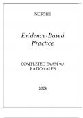 NGR5101 EVIDENCE - BASED PRACTICE COMPLETED EXAM WITH RATIONALES 2024&period;