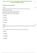 NR-302: | NR 302 HEALTH ASSESSMENT I WRITTEN MODULE TEST 15  HAVING AFFIRMED ANSWERS