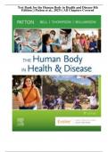 2024 Test Bank for the Human Body in Health and Disease 8th Edition | (Patton et al., 2023) | All Chapters Covered