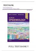 Test Bank For Gordis Epidemiology 6th Edition by David D Celentano, Moyses Szklo||ISBN NO:10,0323552293||ISBN NO:13,978-0275972165||All Chapters||Complete Guide A+