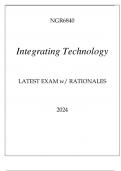 NGR6840 INTEGRATING TECHNOLOGY LATEST EXAM WITH RATIONALES 2024
