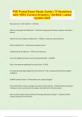 PSE Postal Exam Study Guide &vert; 75 Questions with 100&percnt; Correct Answers &vert; Verified &vert; Latest Update 2024